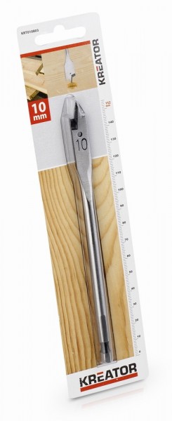 Kreator KRT010803 - Plochý vrták do dřeva 10 x 152 mm