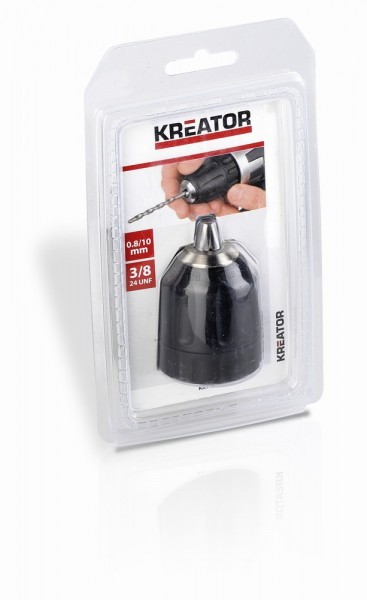 Kreator KRT014002 - Rychloupínací sklíčidlo 0.8-10 mm 3/8&quot; - 24U