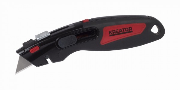 Kreator KRT000308 - HD automaticky zatahovací pracovní nůž 2v1
