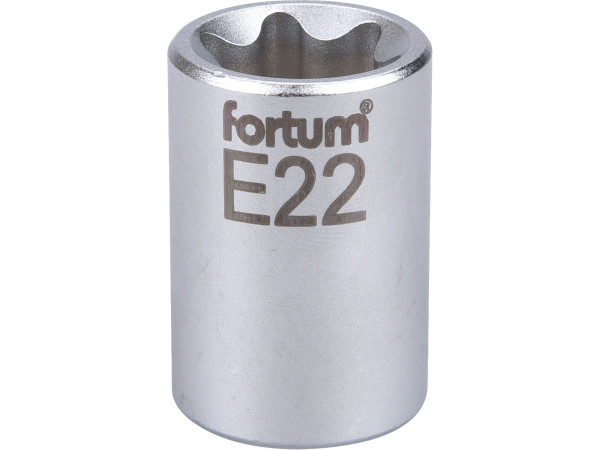 Fortum 4700704 hlavice nástrčná vnitřní TORX 1/2&quot;, E 22, L 38mm