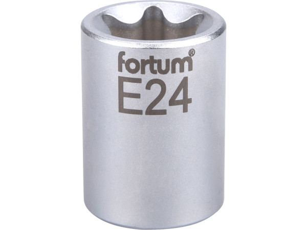 Fortum 4700705 hlavice nástrčná vnitřní TORX 1/2&quot;, E 24, L 38mm
