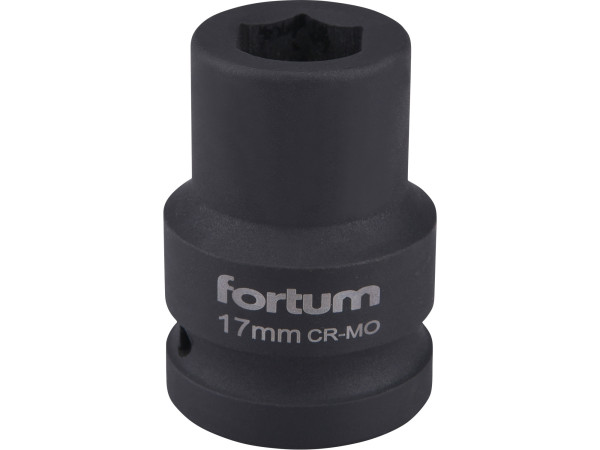 Fortum 4703017 hlavice nástrčná rázová 3/4&quot;, 17mm, L 52mm