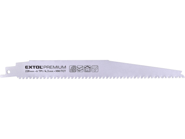 Extol Premium 8806301 plátek do pily ocasky s SK zuby, 228x24x1,25mm