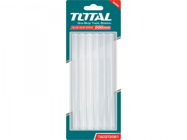 Total TACGT2061 tyčinky tavné transparentní, 6ks, průměr 11,2mm, délka 20cm